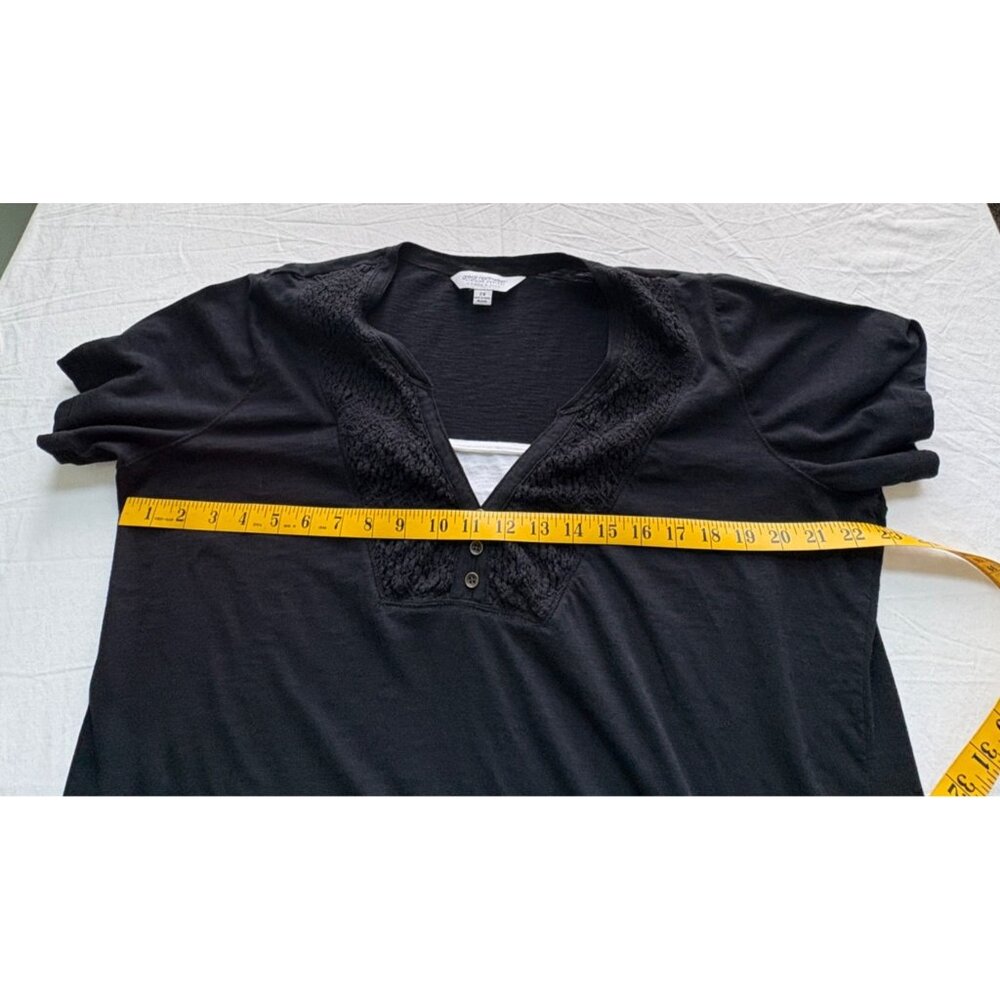 Great Northwest V-Neck Tops Womens Plus 2X Black Teal Short Sleeve T-Shirt Lot - Picture 7 of 14